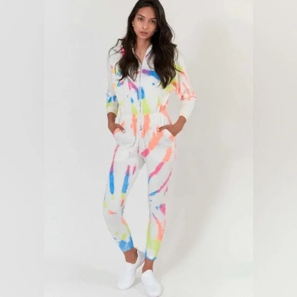 LEZAT Pants - LEZAT Restore Soft Terry Tie Dye Jumpsuit In XL NWT